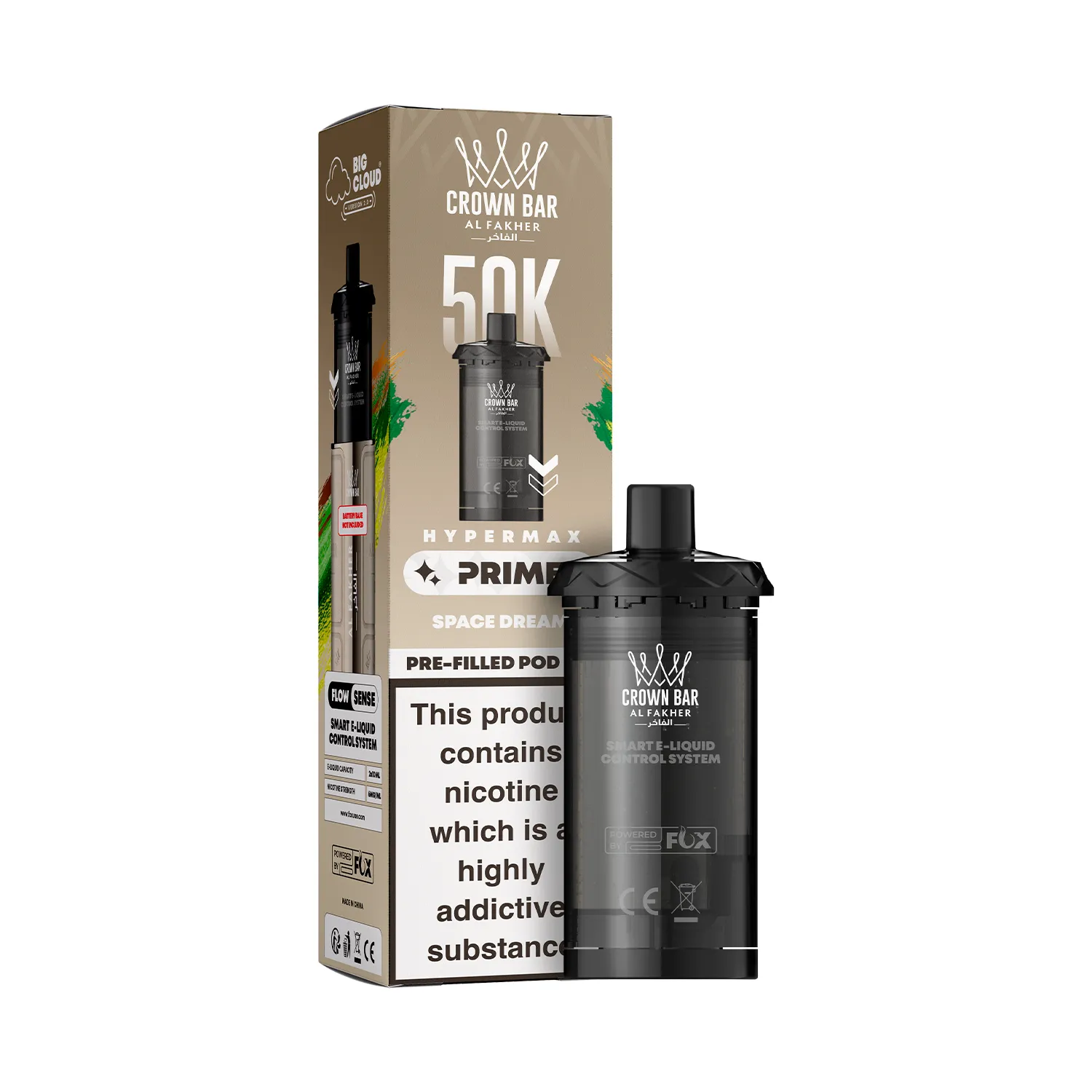AL-FAKHER-HYPERMAX-PRIME-50K-PREFILLED-POD-SPACE-DREAM.webp Al Fakher Prime 50K Pre-Filled Pod - Space Dream - Image 1