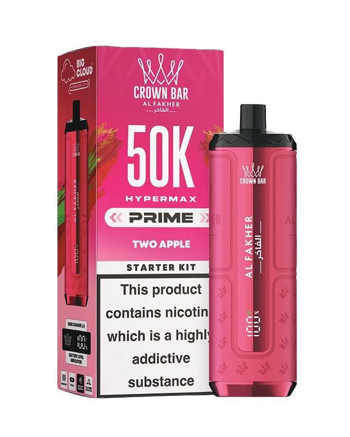 Al Fakher Crown Bar Hypermax Prime 50K Starter Kit